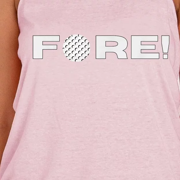 Fore Golf Gift Women's Knotted Racerback Tank