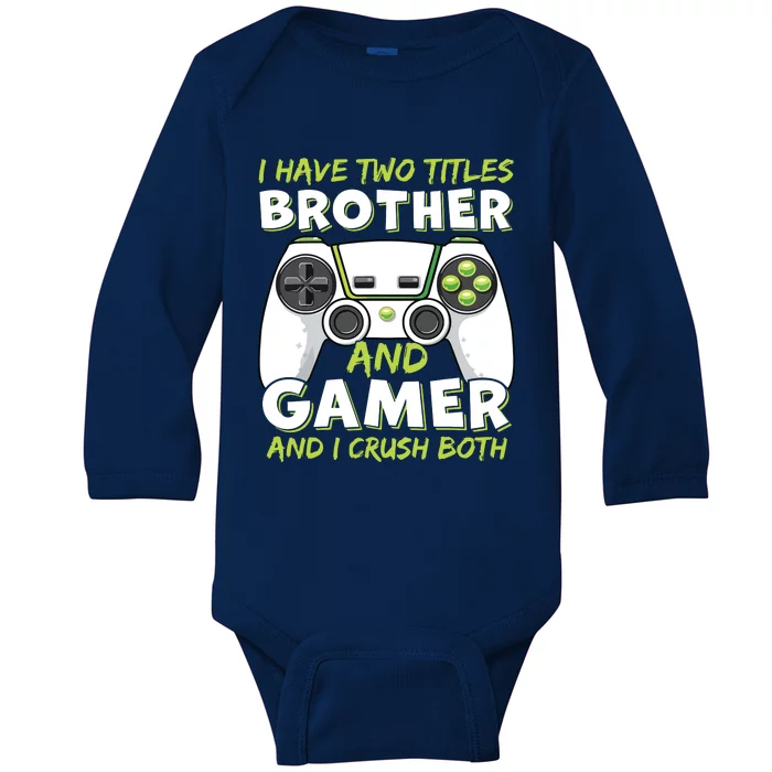 Funny Gaming Girl Gamer Video Game Baby Long Sleeve Bodysuit