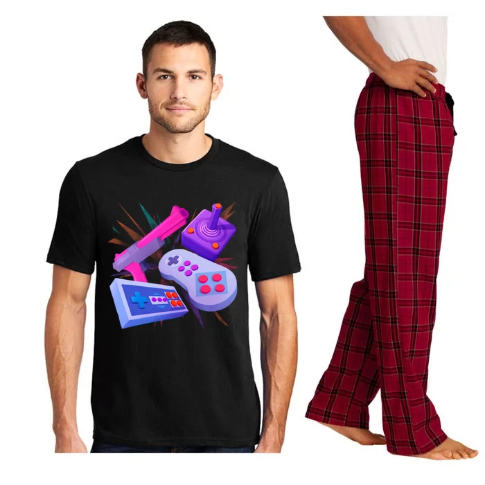 Funny Gamer Gift Men Cute Video Games Pajama Set