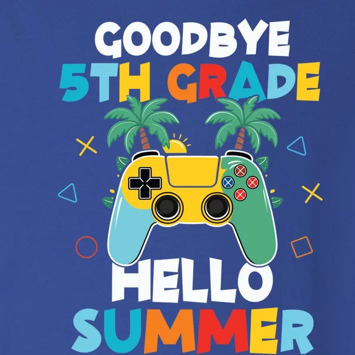 Fifth Grade Graduate Gamer Goodbye 5th Grade Hello Summer Gift Toddler Long Sleeve Shirt