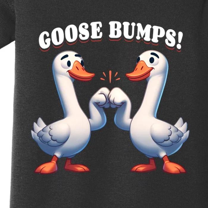 Funny Goose Goosebumps Silly Bumps Baby Bodysuit