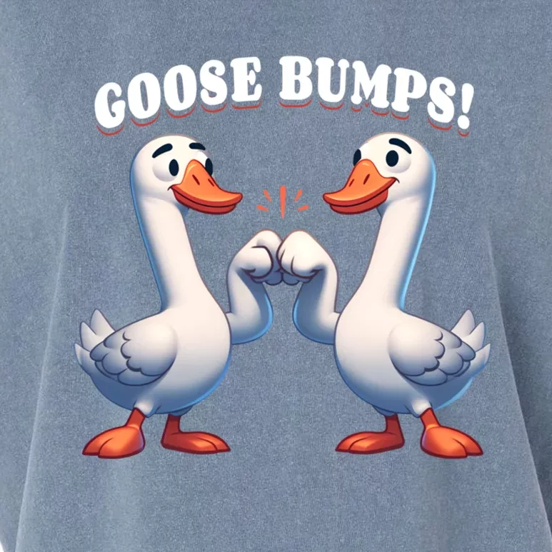 Funny Goose Goosebumps Silly Bumps Garment-Dyed Women's Muscle Tee