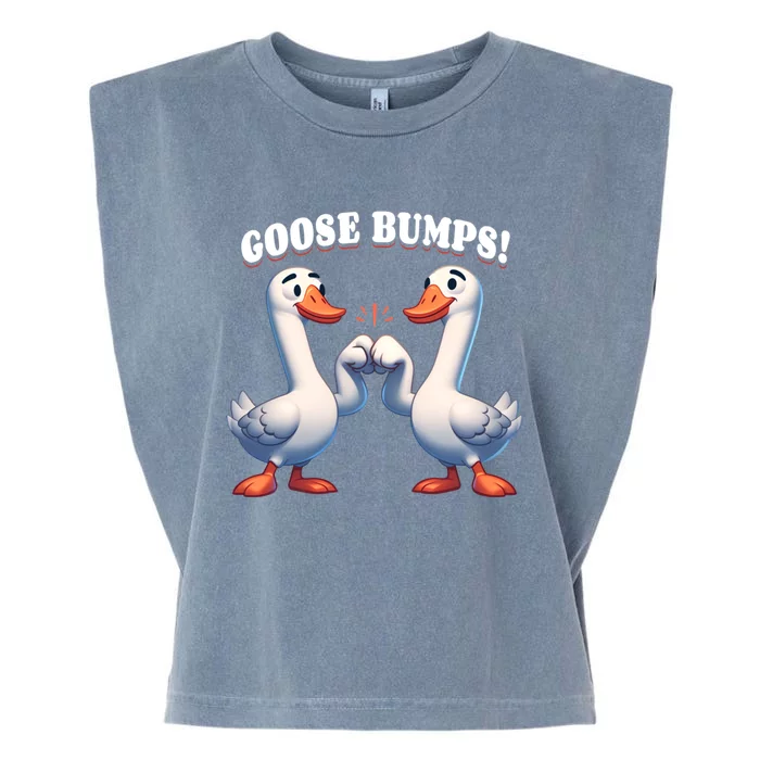 Funny Goose Goosebumps Silly Bumps Garment-Dyed Women's Muscle Tee