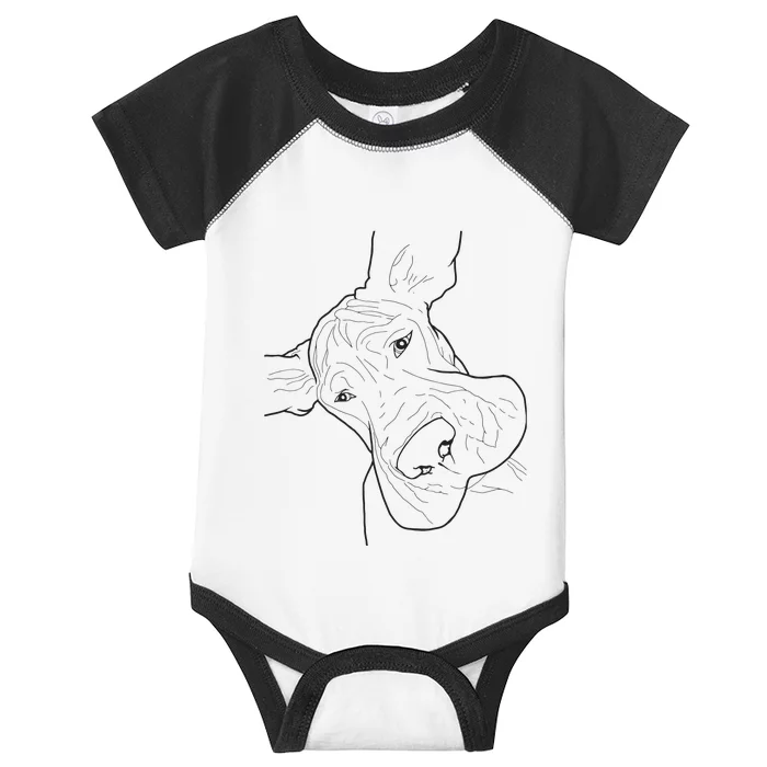 Funny Goofy Great Dane Face Infant Baby Jersey Bodysuit