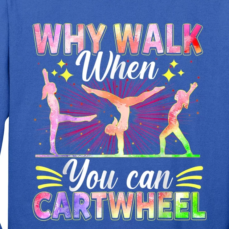 Funny Gymnastics Gymnast Gift For Girls Women Cool Cartwheel Long Sleeve Shirt