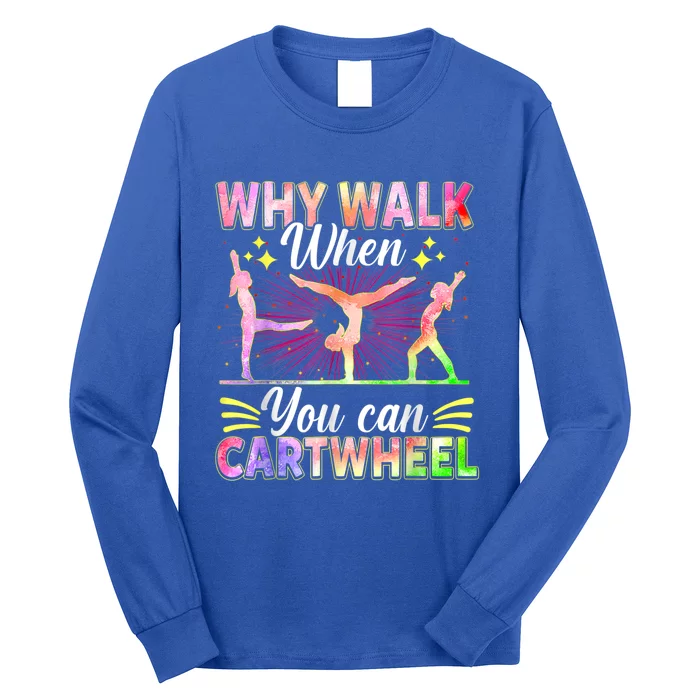 Funny Gymnastics Gymnast Gift For Girls Women Cool Cartwheel Long Sleeve Shirt