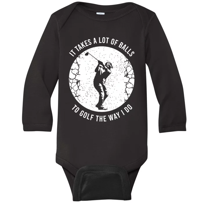 Funny Golf Gift For A Golf Player Cool Gift Baby Long Sleeve Bodysuit