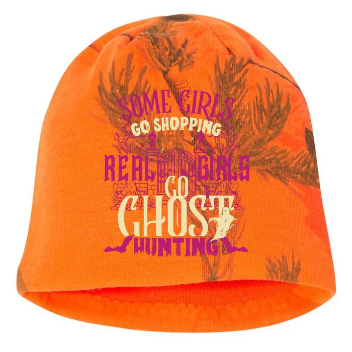 Funny Girl Go Ghost Hunting Paranormal Supernatural Apparel Kati - Camo Knit Beanie