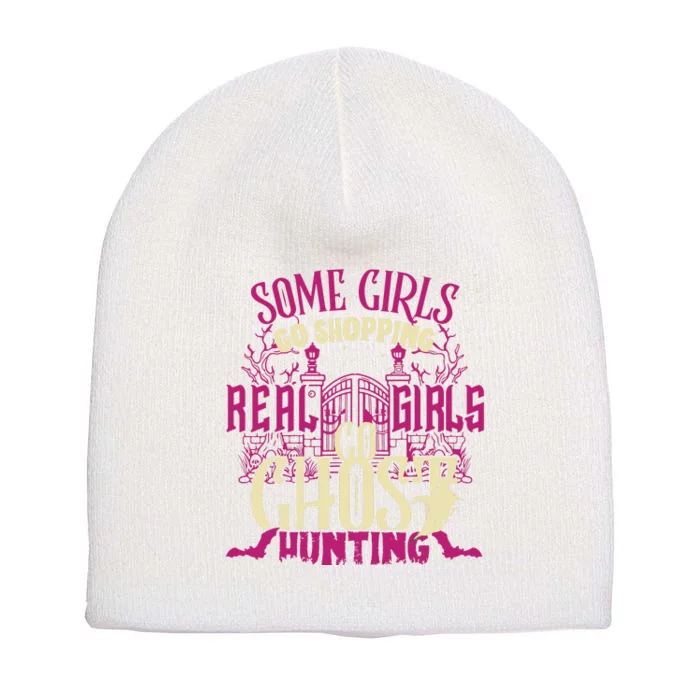 Funny Girl Go Ghost Hunting Paranormal Supernatural Apparel Short Acrylic Beanie