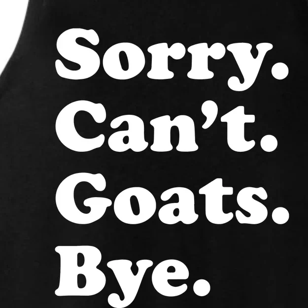 Funny Goat Gift For Men Women Boy Or Girl Ladies Tri-Blend Wicking Tank