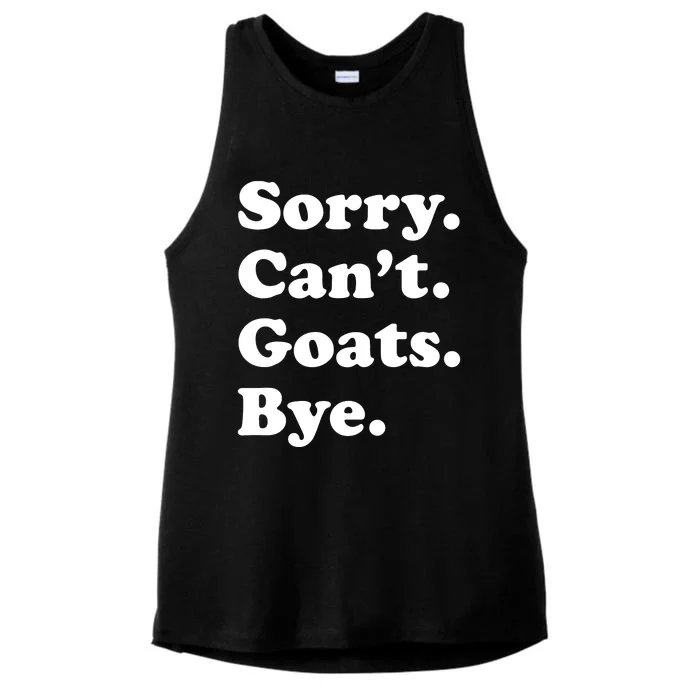 Funny Goat Gift For Men Women Boy Or Girl Ladies Tri-Blend Wicking Tank