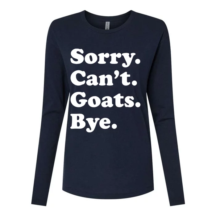 Funny Goat Gift For Men Women Boy Or Girl Womens Cotton Relaxed Long Sleeve T-Shirt