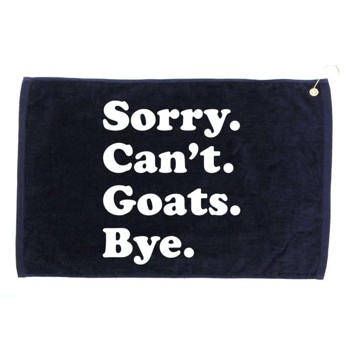 Funny Goat Gift For Men Women Boy Or Girl Grommeted Golf Towel