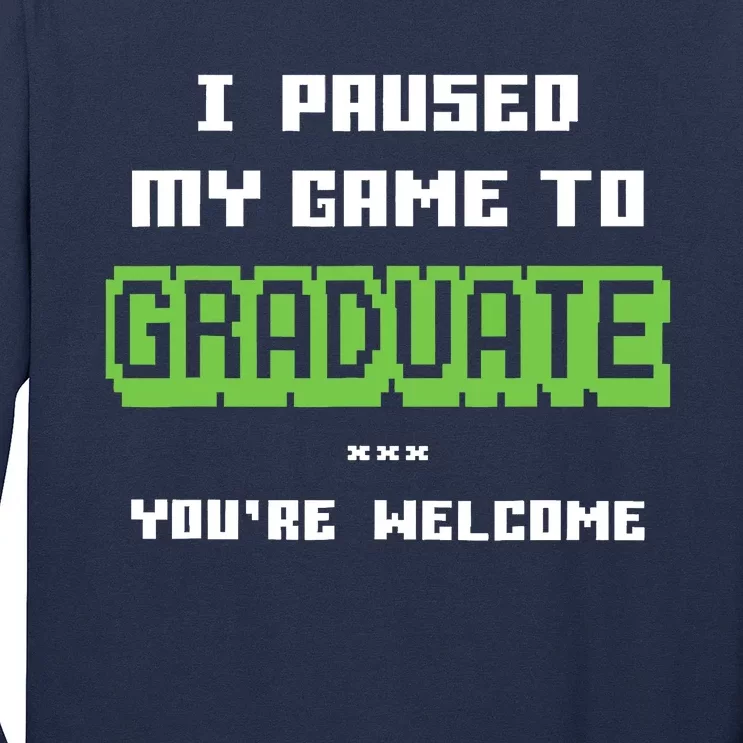 Funny Gamer Graduate Graduation Long Sleeve Shirt