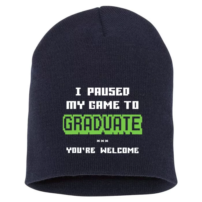 Funny Gamer Graduate Graduation Short Acrylic Beanie