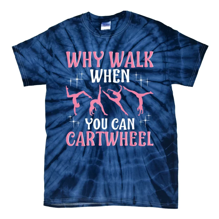 Funny Gymnastics Gymnast Gift For Cool Cartwheel Tie-Dye T-Shirt