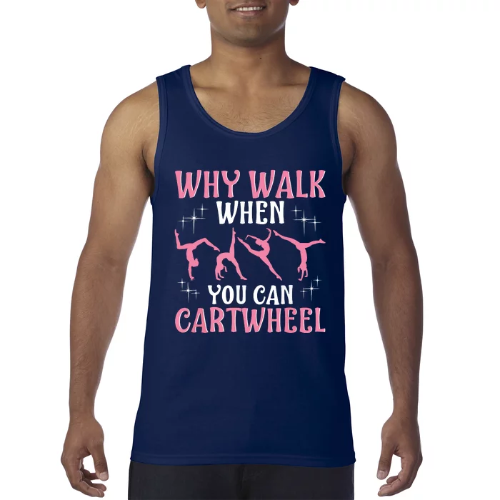 Funny Gymnastics Gymnast Gift For Cool Cartwheel Tank Top