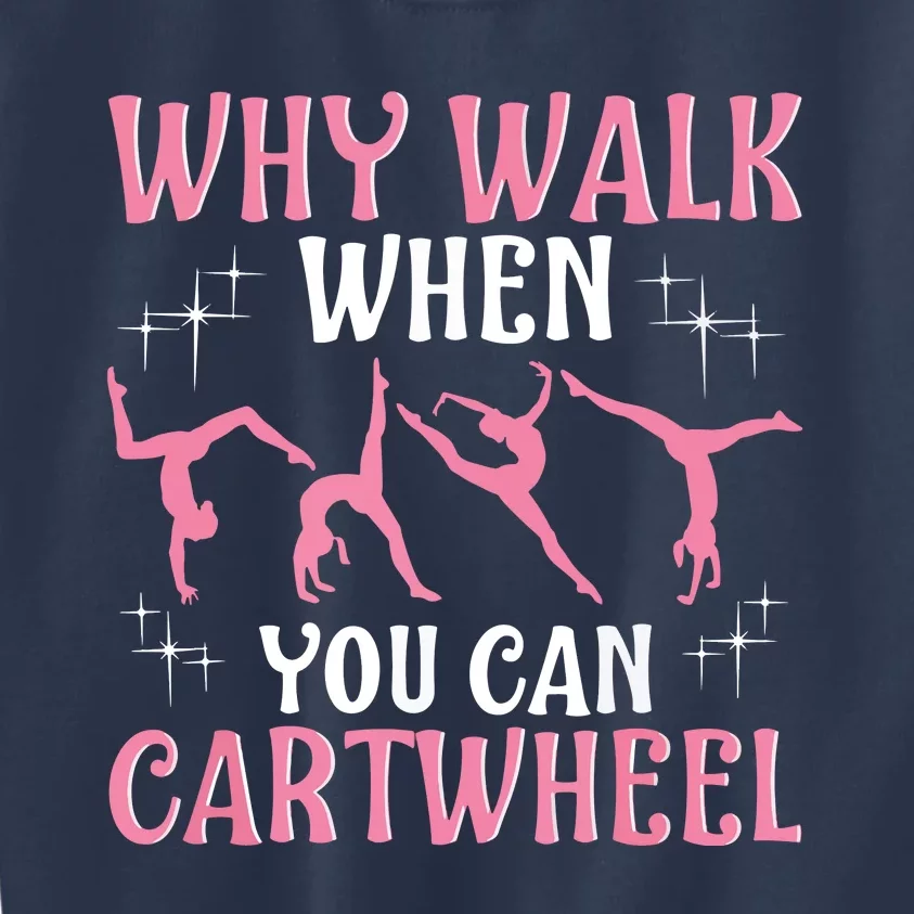 Funny Gymnastics Gymnast Gift For Cool Cartwheel Kids Sweatshirt