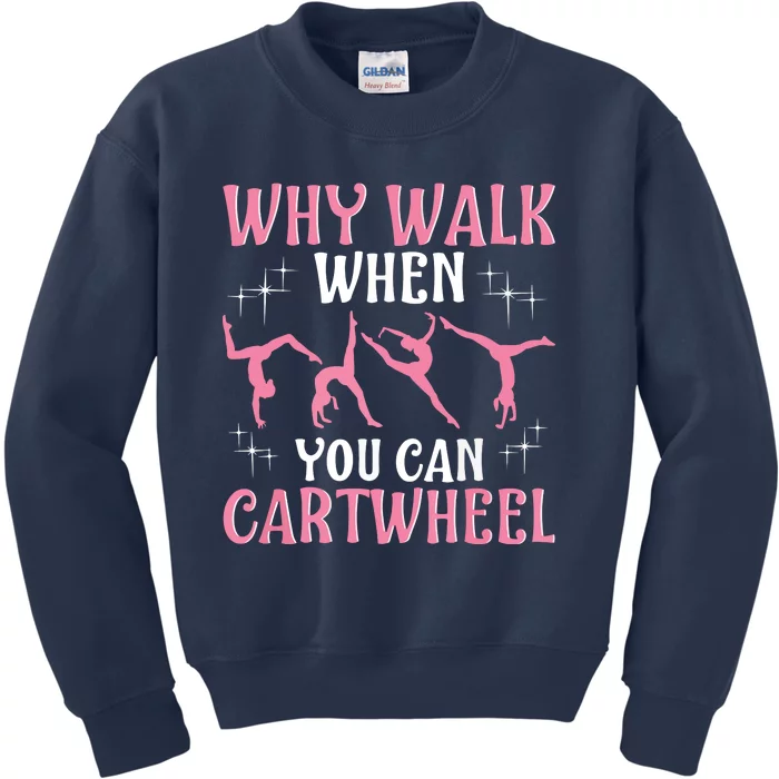 Funny Gymnastics Gymnast Gift For Cool Cartwheel Kids Sweatshirt