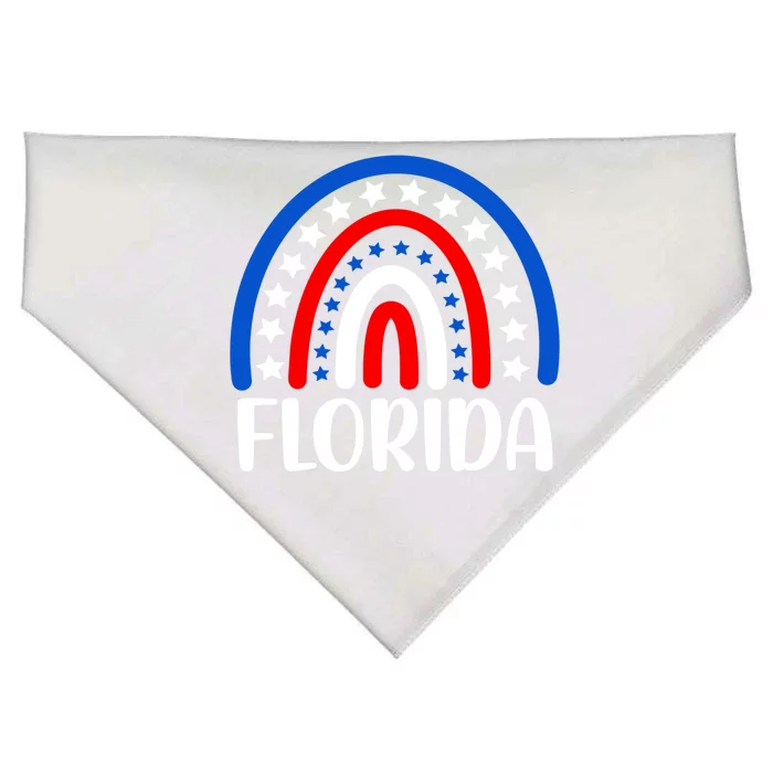 Florida Great Gift I Love Florida Usa Gift USA-Made Doggie Bandana