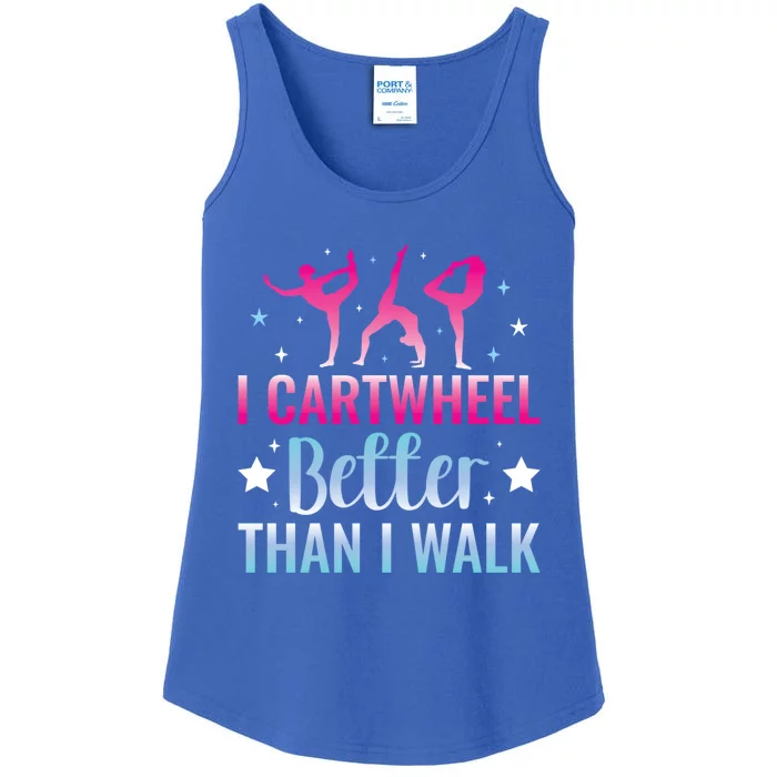 Funny Gymnastics Gymnast Cartwheel Gift Ladies Essential Tank