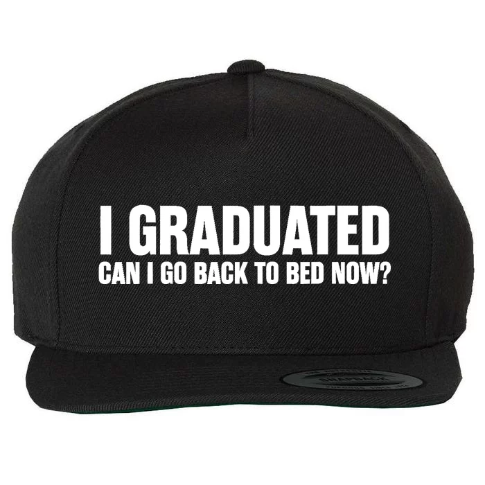 Funny Graduation Gift for Him Ideas Wool Snapback Cap