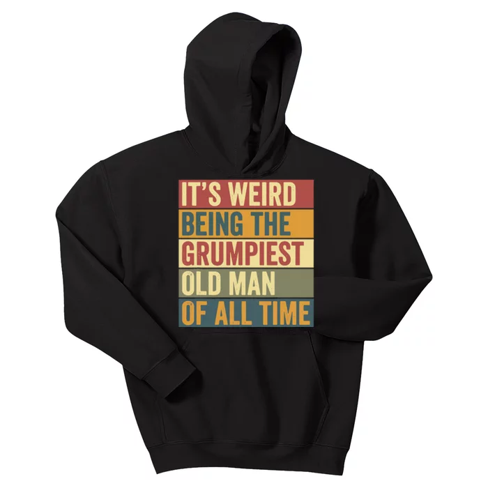 Funny Grumpiest Grumpy Old Man Kids Hoodie