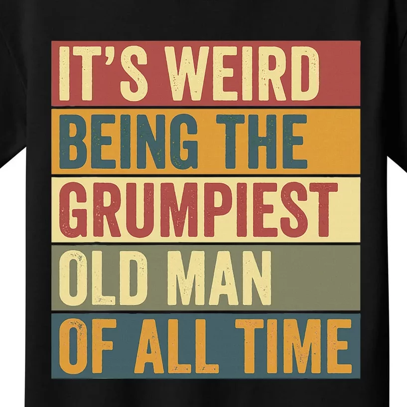 Funny Grumpiest Grumpy Old Man Kids T-Shirt