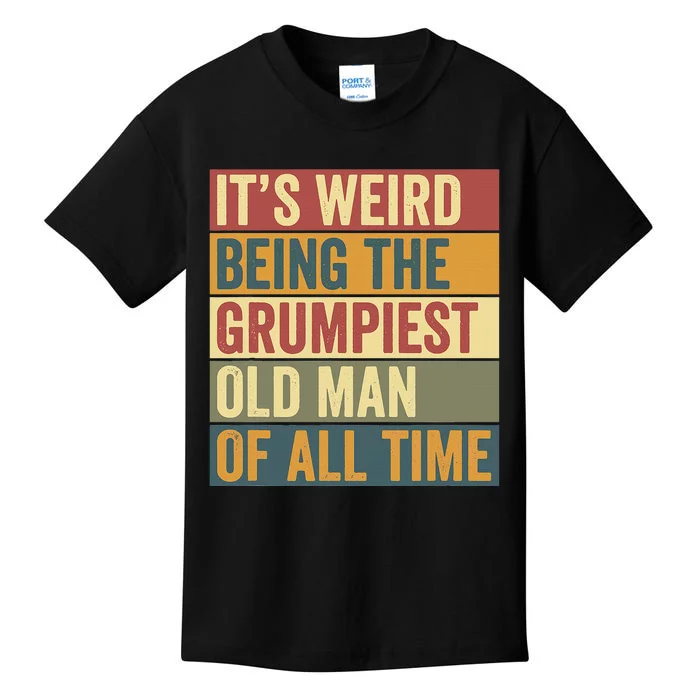 Funny Grumpiest Grumpy Old Man Kids T-Shirt