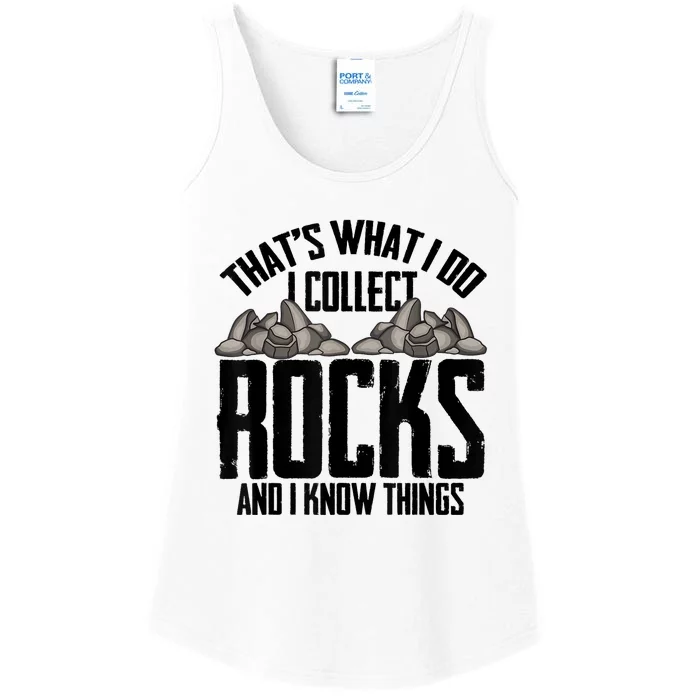 Funny Geology Gift Cool Rock Collecting Geologist Ladies Essential Tank