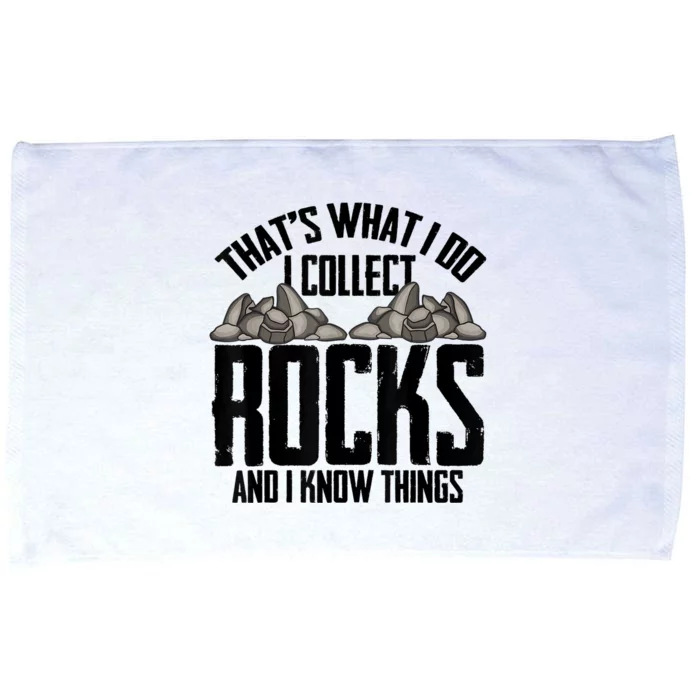 Funny Geology Gift Cool Rock Collecting Geologist Microfiber Hand Towel