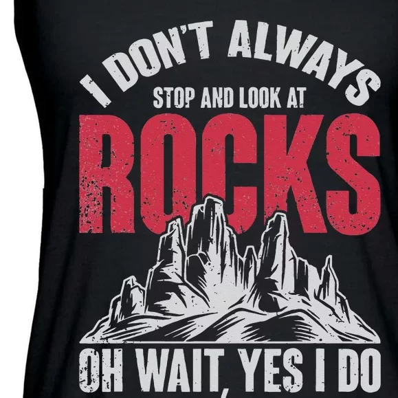 Funny Geologist Gift Professor Rock Collector Geology Ladies Essential Flowy Tank