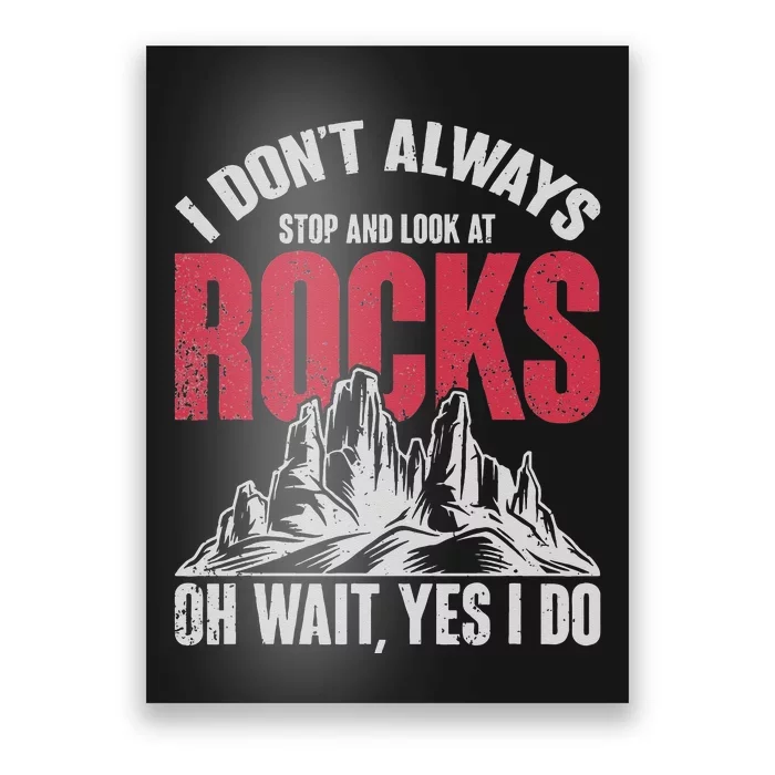 Funny Geologist Gift Professor Rock Collector Geology Poster