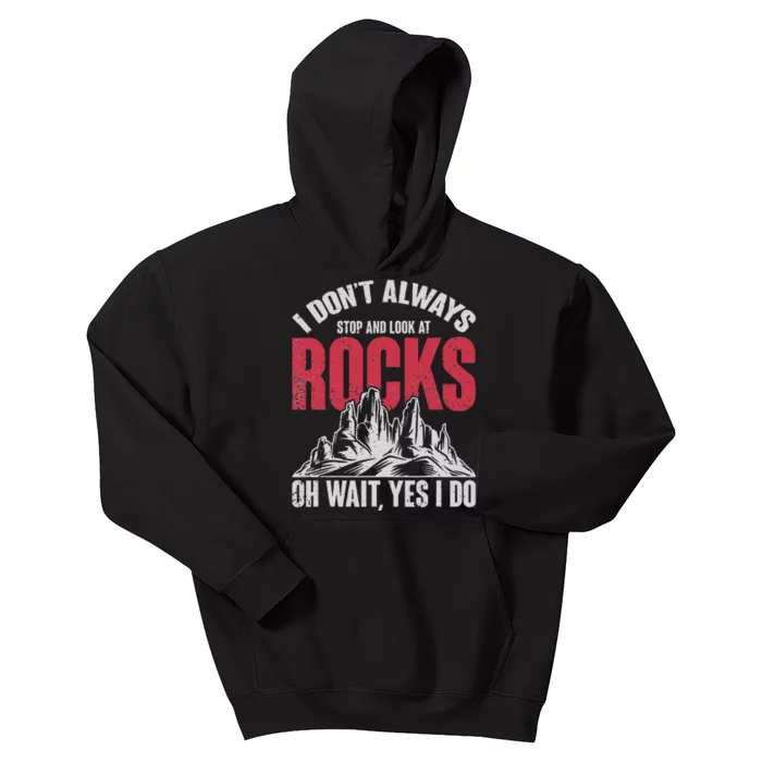 Funny Geologist Gift Professor Rock Collector Geology Kids Hoodie