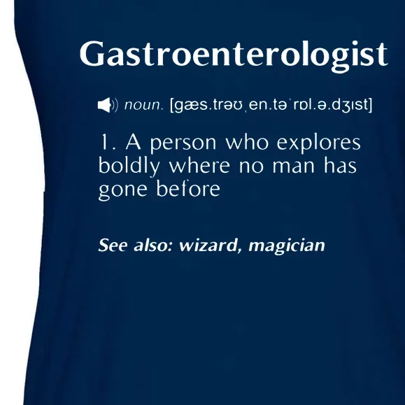 Funny Gastroenterologist GI Doctor Gifts Dictionary Ladies Essential Flowy Tank