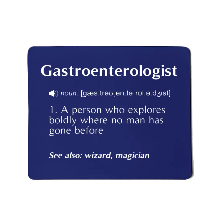 Funny Gastroenterologist GI Doctor Gifts Dictionary Mousepad