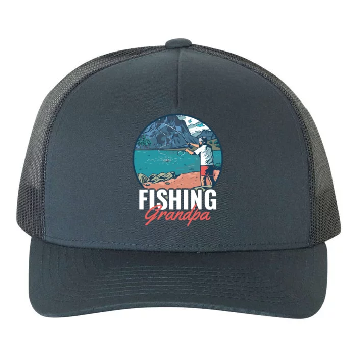 Fishing Grandpa Gift Yupoong Adult 5-Panel Trucker Hat