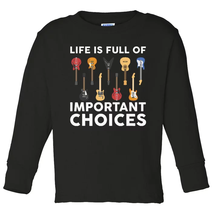 Funny Guitarist Guitar Player Music Lover Gift For Men Women Toddler Long Sleeve Shirt