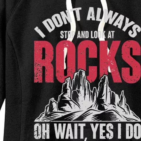 Funny Geologist Gift Professor Rock Collector Geology Women's Fleece Hoodie