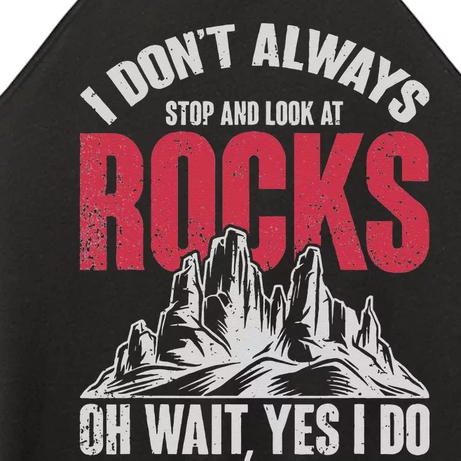 Funny Geologist Gift Professor Rock Collector Geology Women’s Perfect Tri Rocker Tank