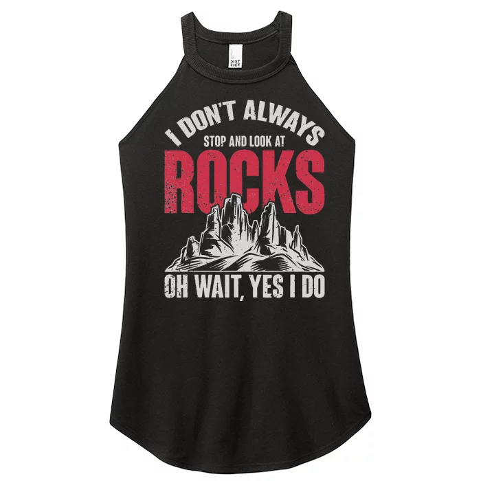 Funny Geologist Gift Professor Rock Collector Geology Women’s Perfect Tri Rocker Tank