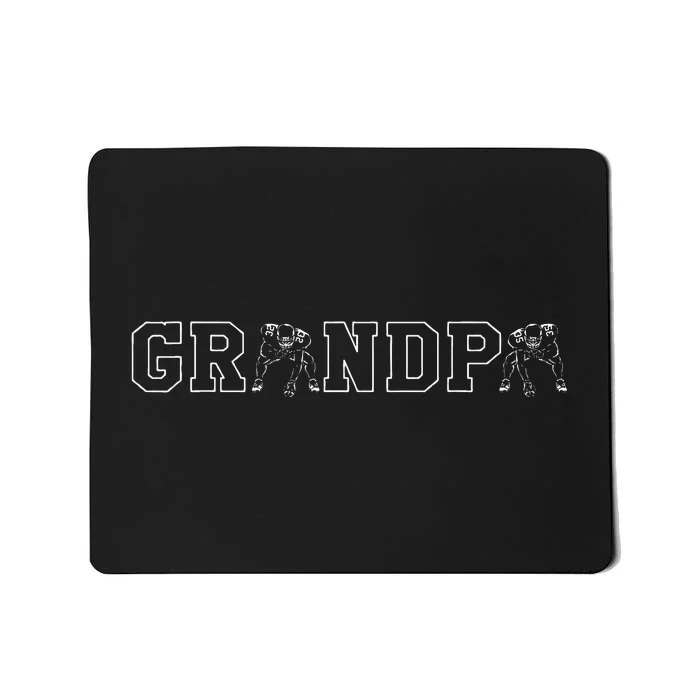 Football Grandpa Gramps Grandparents Day Tackle Coach Mousepad