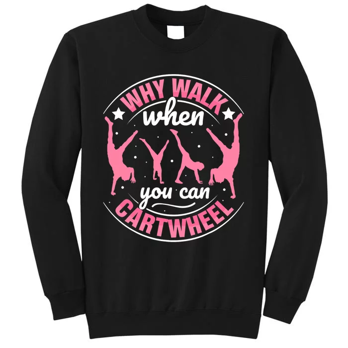 Funny Gymnastics Gymnast Parkour Girls Wo Cool Cartwheel Sweatshirt