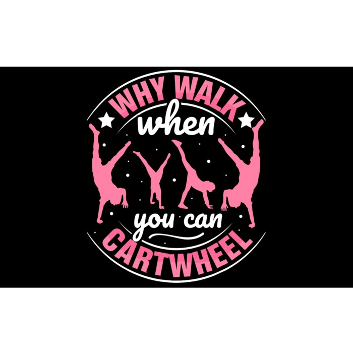 Funny Gymnastics Gymnast Parkour Girls Wo Cool Cartwheel Bumper Sticker