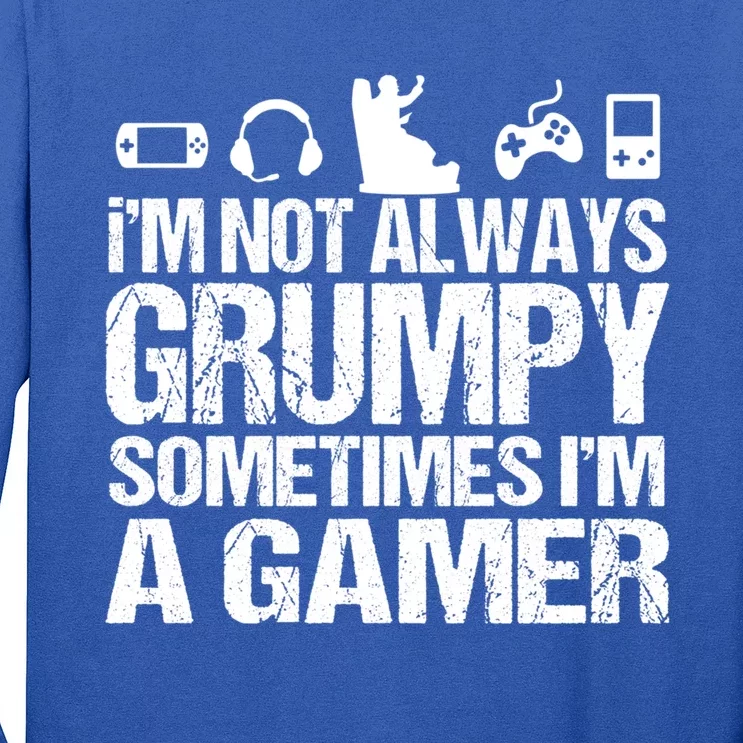 Funny Gaming Grandpa Funny Retired Papa Meaningful Gift Long Sleeve Shirt