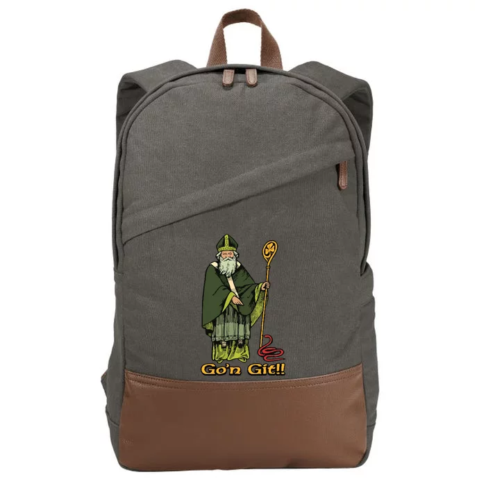 Funny Gon Git St Patrick Cotton Canvas Backpack