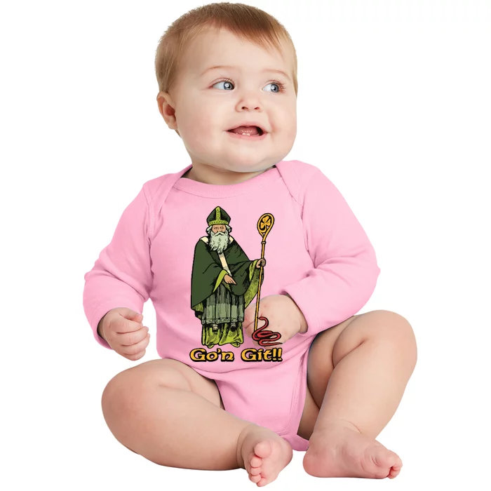 Funny Gon Git St Patrick Baby Long Sleeve Bodysuit