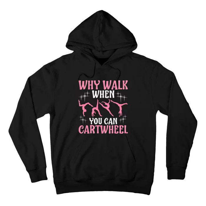 Funny Gymnastics Gymnast Gift For Girls Wo Cool Cartwheel Hoodie