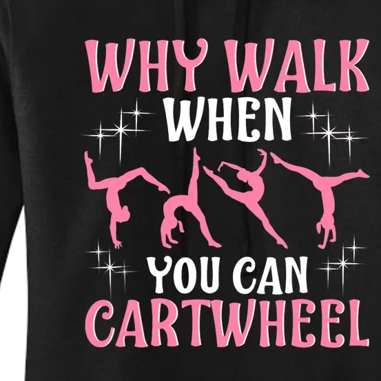 Funny Gymnastics Gymnast Gift For Girls Wo Cool Cartwheel Women's Pullover Hoodie