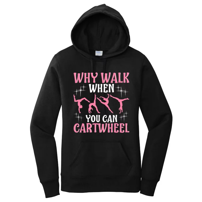 Funny Gymnastics Gymnast Gift For Girls Wo Cool Cartwheel Women's Pullover Hoodie